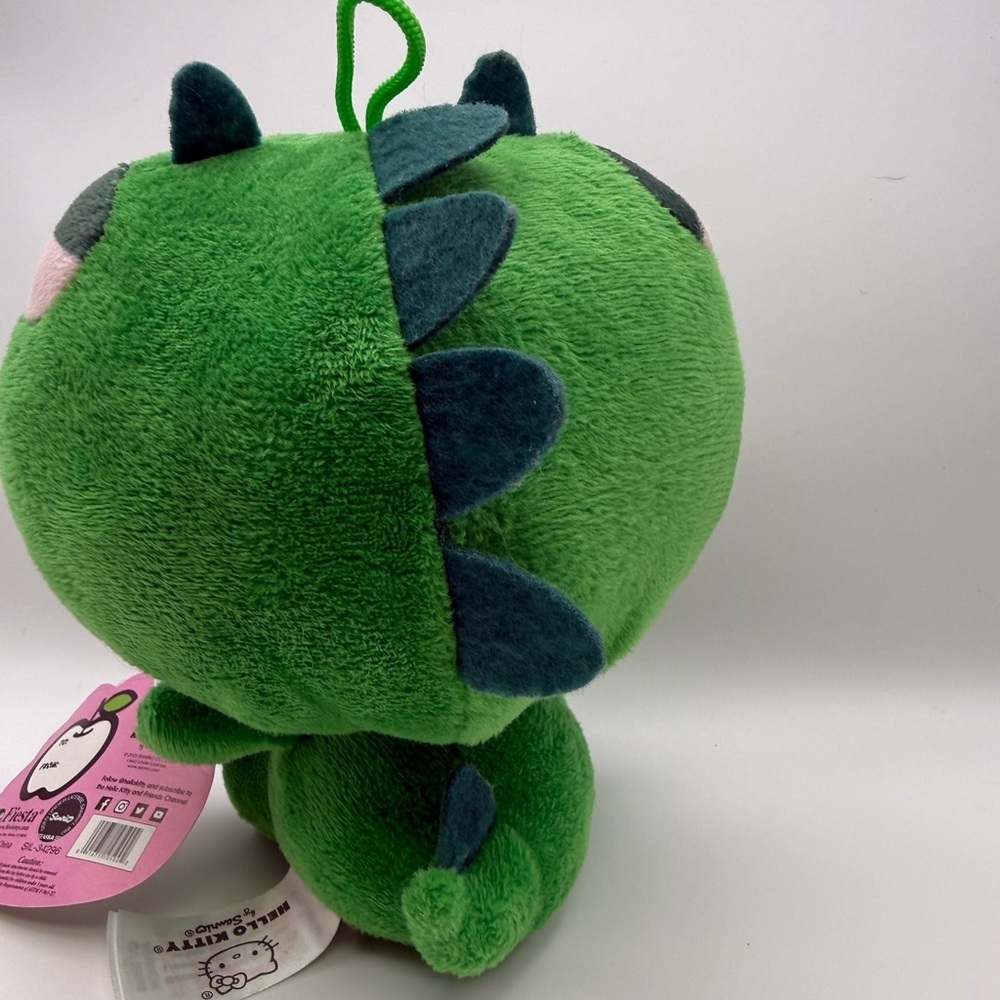 Hello Kitty in Green Dragon Costume Sanrio Fiesta Toy 6.5in Plush 2022 - Picture 3 of 9